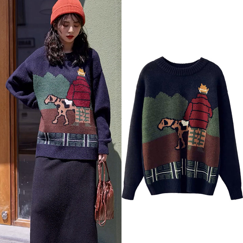 Mickey Mouse Sweater Loose Cartoon