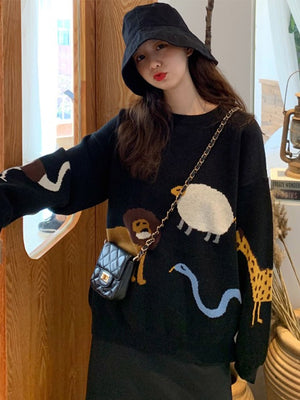 Mickey Mouse Sweater Loose Cartoon