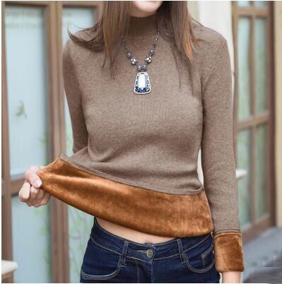 Velvet Lining Thick Warm Pullover Sweater