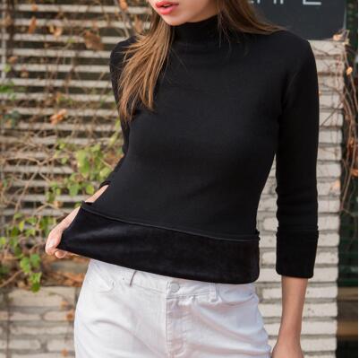 Velvet Lining Thick Warm Pullover Sweater