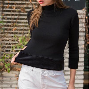 Velvet Lining Thick Warm Pullover Sweater