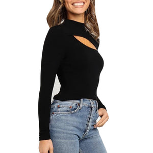 Long Sleeve Knitting Jumper Tops