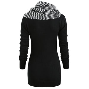 Wipalo Pullover Sweater With Striped Scarf