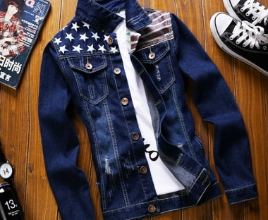 Slim Denim Jacket Fashion Denim