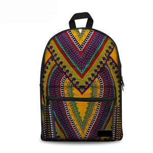 African Tribal Ethnic School Bag